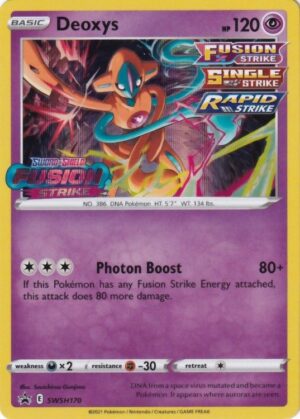 Deoxys - SWSH170 (Prerelease) - Pokemon Sword & Shield promo