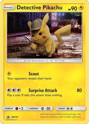 Detective Pikachu - SM170 - Pokemon Sun & Moon promo