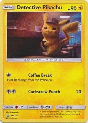 Detective Pikachu - SM190 - Pokemon Sun & Moon promo
