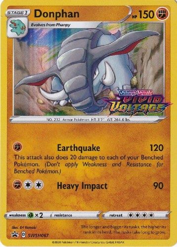 Donphan - SWSH067 (Prerelease) - Pokemon Sword & Shield promo