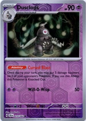 Dusclops - 019/064 - Reverse