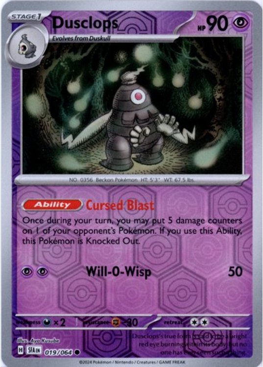 Dusclops - 019/064 - Reverse