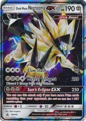 Dusk Mane Necrozma GX - SM102 - Pokemon Sun & Moon promo