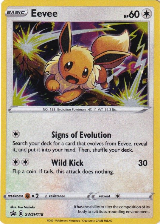 Eevee - SWSH118 - Pokemon Sword & Shield promo