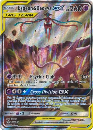 Espeon & Deoxys GX - SM240 - Pokemon Sun & Moon promo