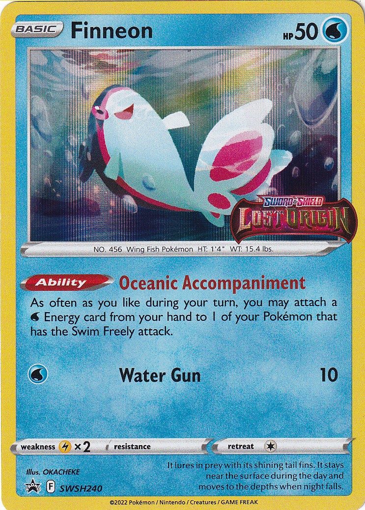 Finneon - SWSH240 (Prerelease) - Pokemon Sword & Shield promo