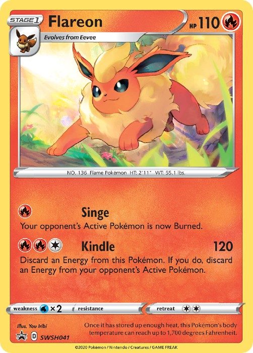 Flareon - SWSH041 - Pokemon Sword & Shield promo