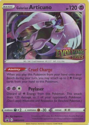 Galarian Articuno - SWSH123 (Prerelease) - Pokemon Sword & Shield promo