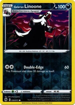 Galarian Linoone - 036/073 - Reverse