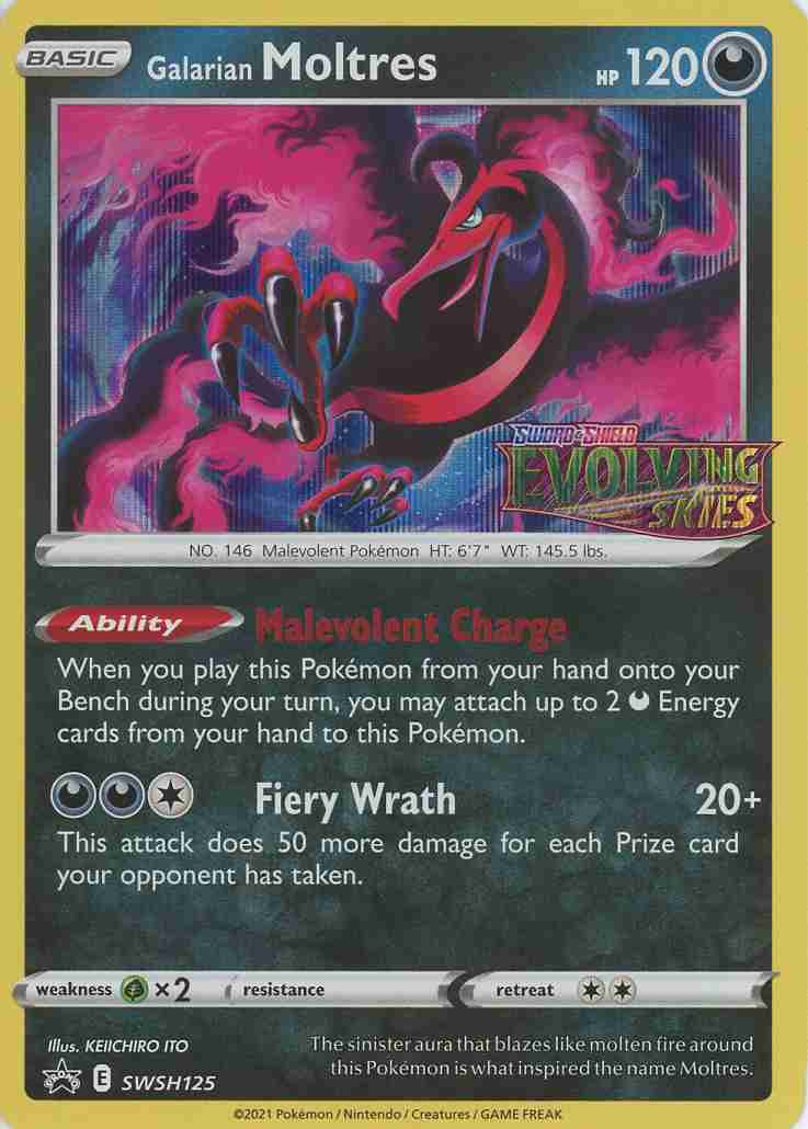 Galarian Moltres – SWSH125 (Prerelease)