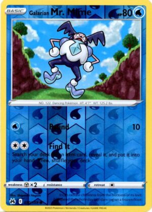 Galarian Mr. Mime - 030/159 - Reverse