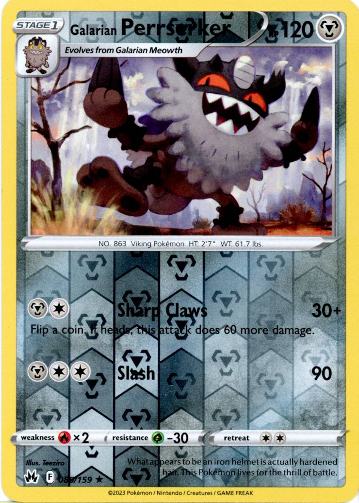 Galarian Perrserker - 085/159 - Reverse