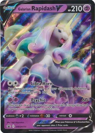 Galarian Rapidash V - SWSH111 - Pokemon Sword & Shield promo