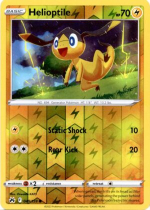 Helioptile - 049/159 - Reverse