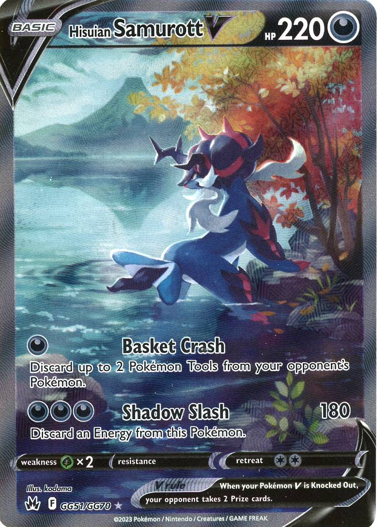 Hisuian Samurott V - GG51/GG70