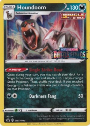 Houndoom - SWSH090 (Prerelease) - Pokemon Sword & Shield promo