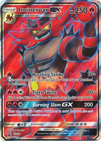 Incineroar GX - SM38 - Pokemon Sun & Moon promo