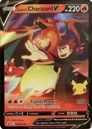 Lance's Charizard V - SWSH133 - Pokemon Sword & Shield promo