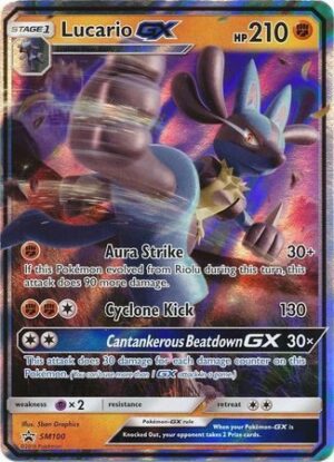 Lucario GX - SM100 - Pokemon Sun & Moon promo