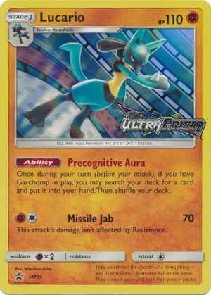 Lucario - SM95 (Prerelease) - Pokemon Sun & Moon promo