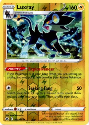 Luxray - 044/159 - Reverse