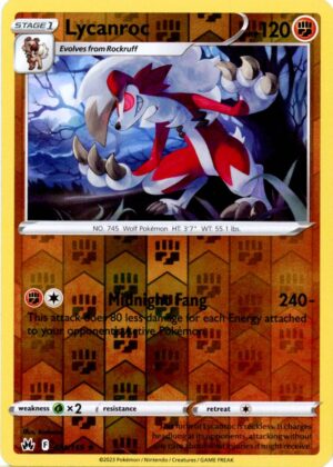 Lycanroc - 074/159 - Reverse