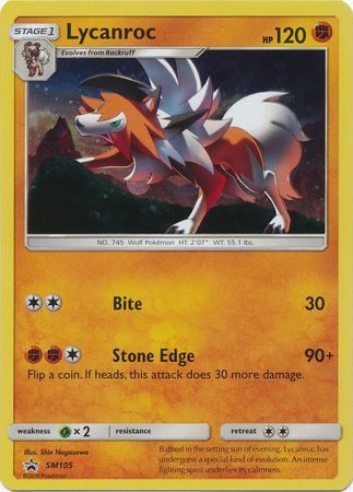 Lycanroc - SM105 - Pokemon Sun & Moon promo