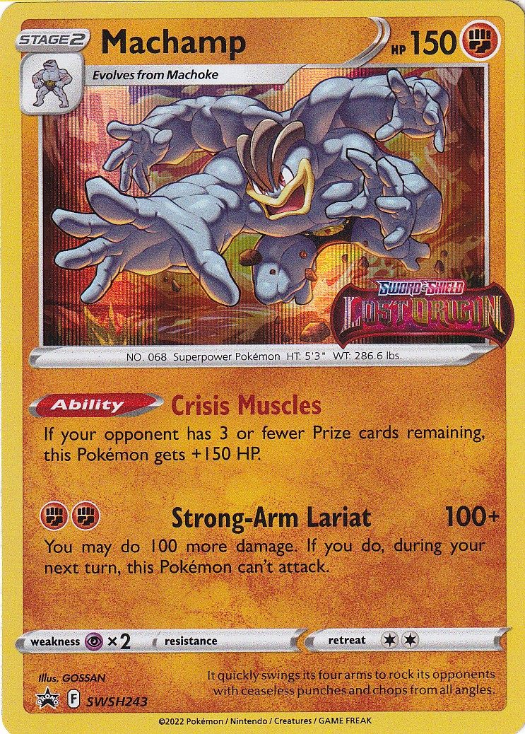 Machamp - SWSH243 (Prerelease) - Pokemon Sword & Shield promo