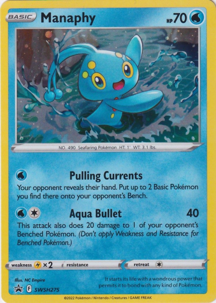Manaphy - SWSH275 - Pokemon Sword & Shield promo
