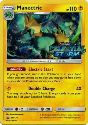 Manectric - SM130 (Prerelease) - Pokemon Sun & Moon promo