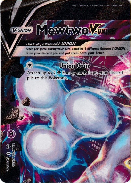Mewtwo V-UNION (top-left) - SWSH159 - Pokemon Sword & Shield promo