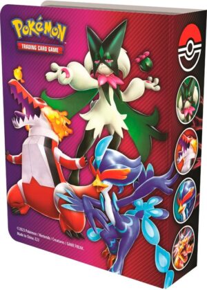Mini mappe med pokemonmotiv (1 kort pr. side)(SV01) - Bagside af mini mappe