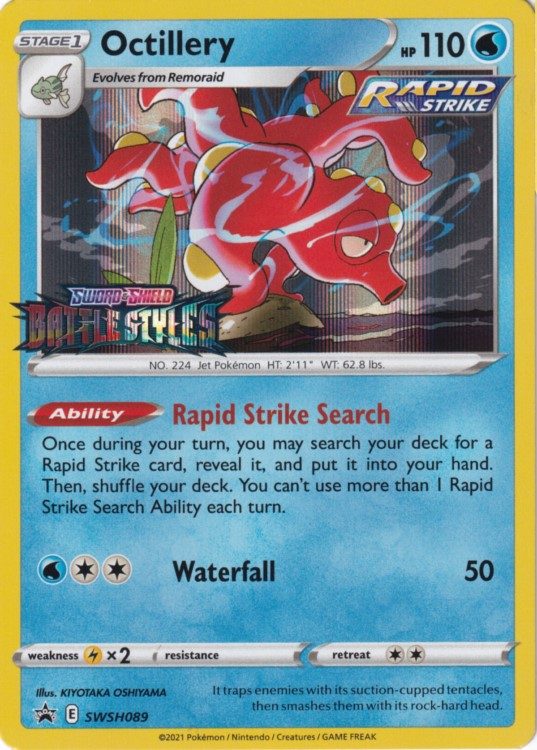 Octillery - SWSH089 (Prerelease) - Pokemon Sword & Shield promo