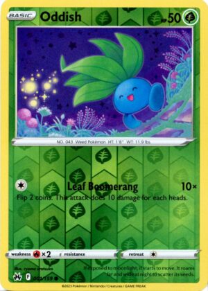Oddish - 001/159 - Reverse