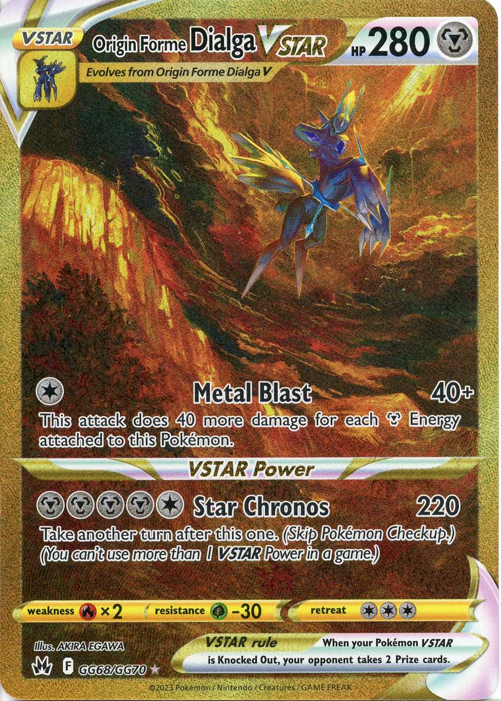 Origin Forme Dialga VSTAR – GG68/GG70