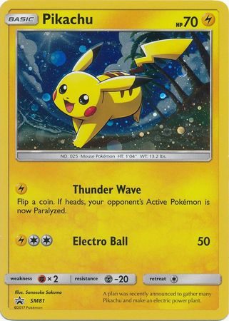 Pikachu - SM81 - Pokemon Sun & Moon promo