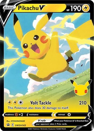 Pikachu V - SWSH143 - Pokemon Sword & Shield promo