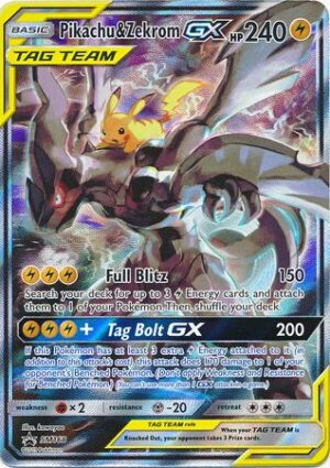 Pikachu & Zekrom GX - SM168 - Pokemon Sun & Moon promo