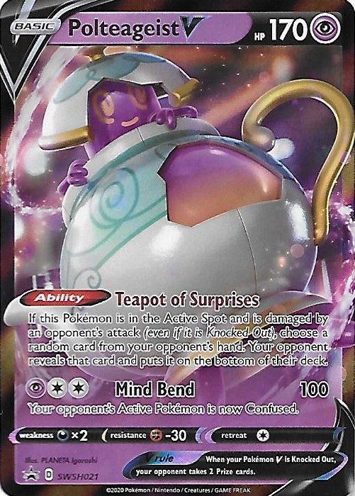 Polteageist V - SWSH021 - Pokemon Sword & Shield promo
