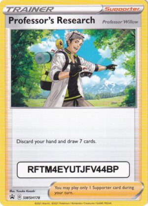 Professor's Research (Willow) - SWSH178 - Pokemon Sword & Shield promo