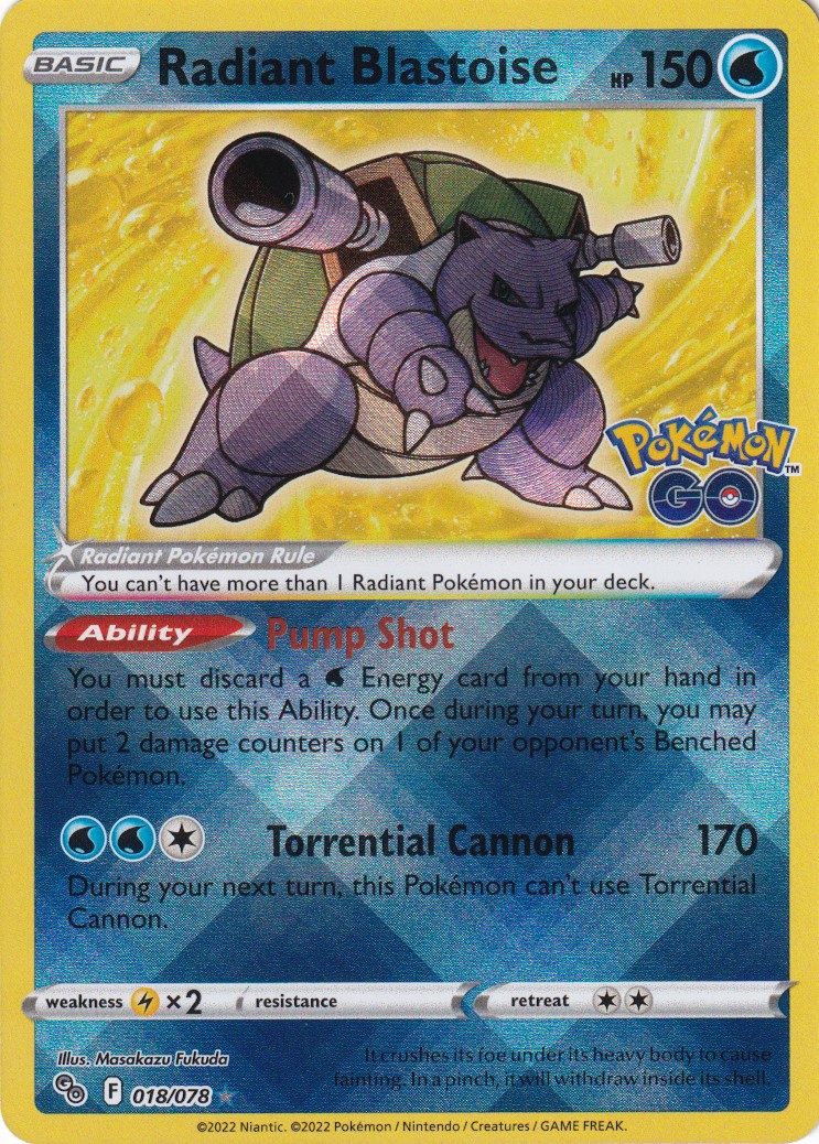 Radiant Blastoise - 18/078