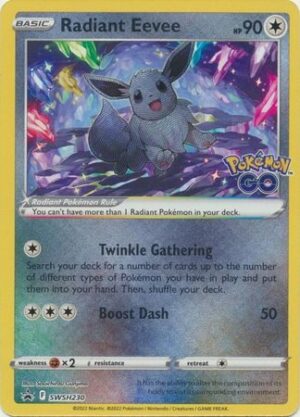 Radiant Eevee - SWSH230 - Pokemon Sword & Shield promo