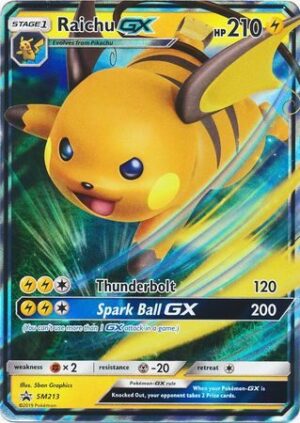 Raichu GX - SM213 - Pokemon Sun & Moon promo