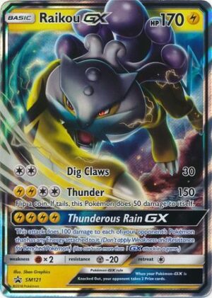 Raikou GX - SM121 - Pokemon Sun & Moon promo