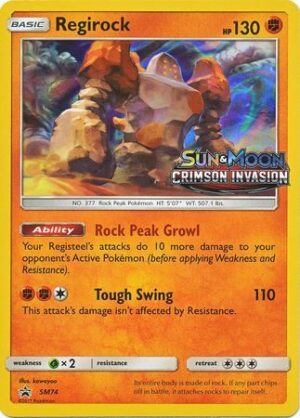 Regirock - SM74 (Prerelease) - Pokemon Sun & Moon promo