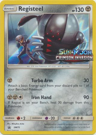 Registeel - SM75 (Prerelease) - Pokemon Sun & Moon promo