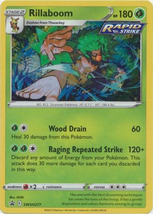 Rillaboom - SWSH277 - Pokemon Sword & Shield promo