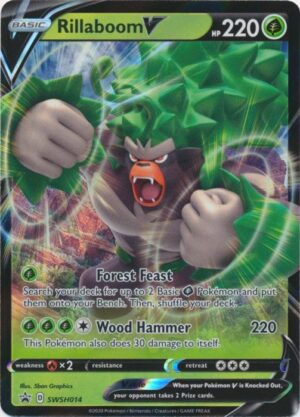 Rillaboom V - SWSH014 - Pokemon Sword & Shield promo