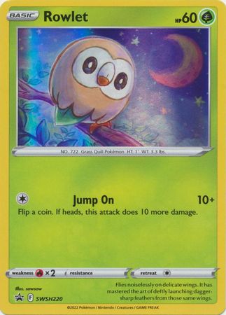 Rowlet - SWSH220 - Pokemon Sword & Shield promo