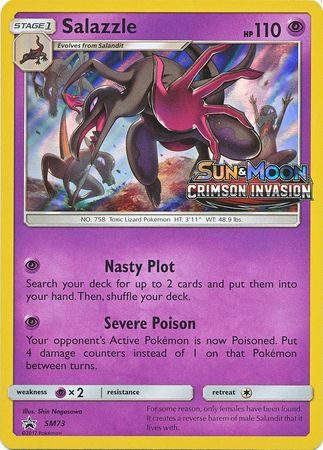 Salazzle - SM73 (Prerelease) - Pokemon Sun & Moon promo